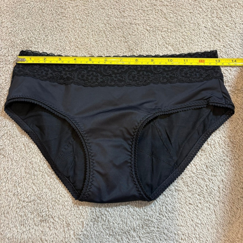 Thinx Hiphugger Period Panties XS Black Lace Trim‎ Absorbent Underwear - Picture 4 of 11